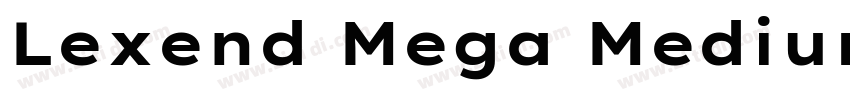 Lexend Mega Medium字体转换